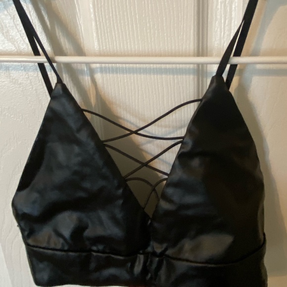 Leather bra top - Picture 1 of 3